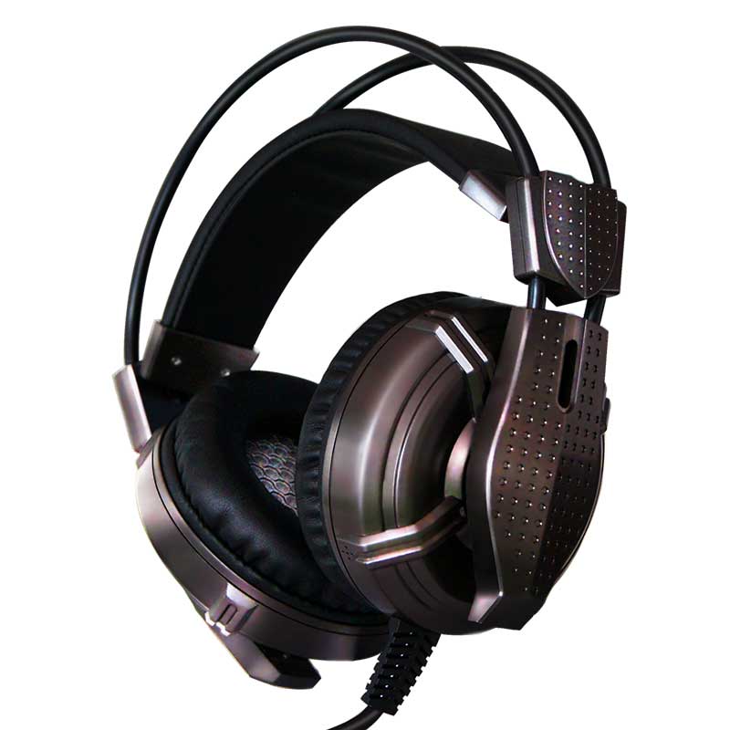 V-7咖啡色游戲耳機(jī)